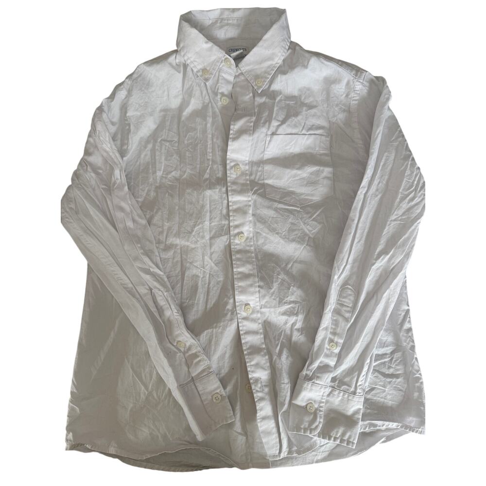 Crewcuts white button down shirt size 12